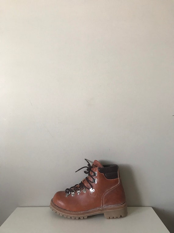 Vintage Leather Hiking Boots