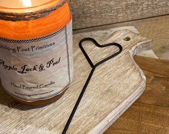 Heart Wick Dipper – Black Metal Candle Snuffer, Wick Extinguisher