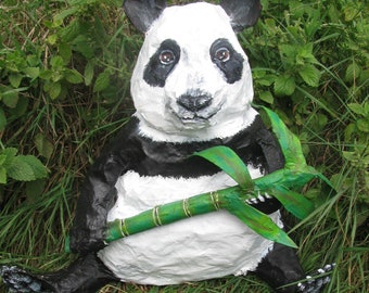 Comment faire un panda 3D en papier mâché