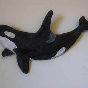 How to make a papier mache Orca (Killer) Whale
