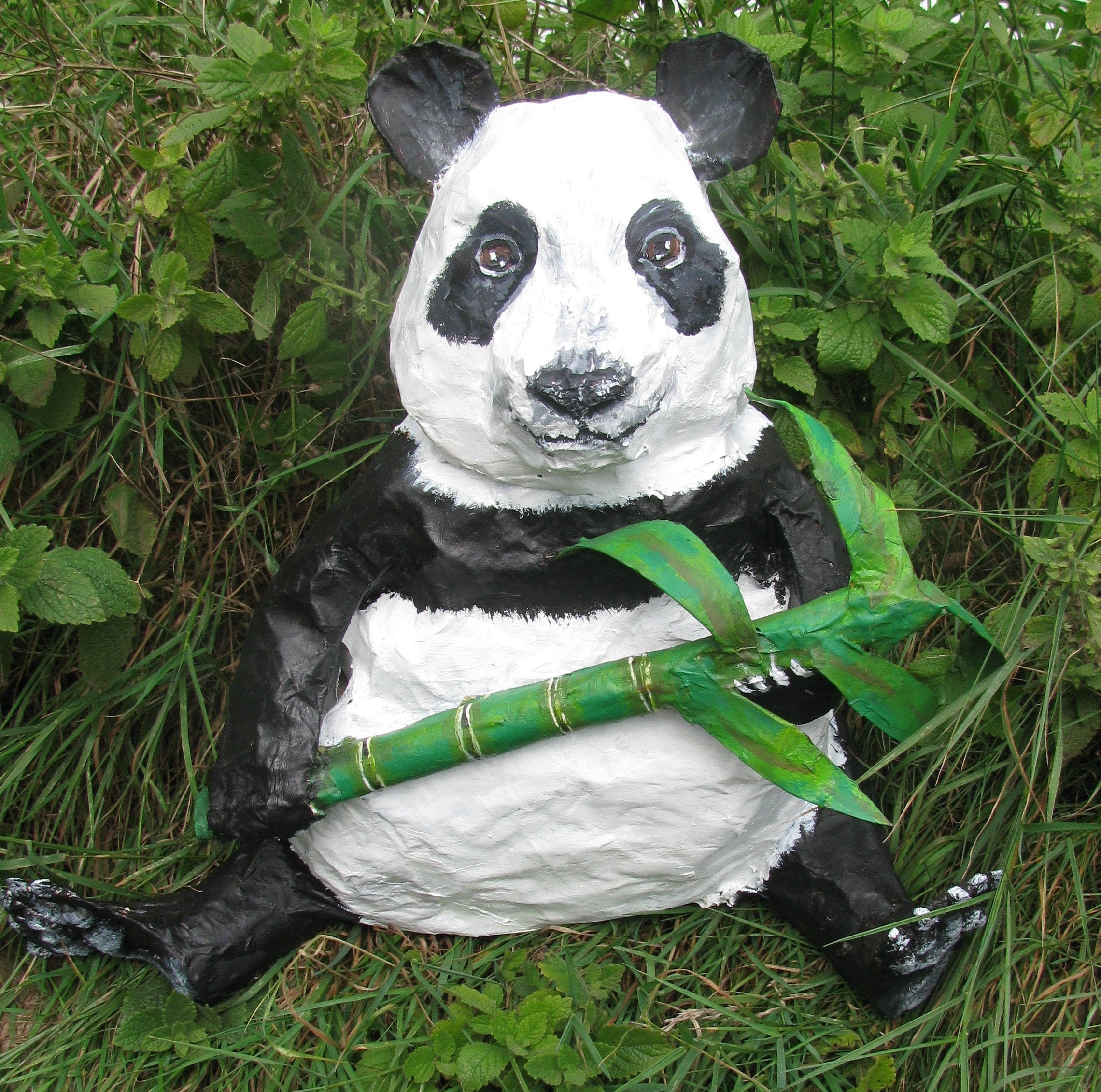 Misleidend straffen Markeer How to Make a 3D Papier Mache Panda Bear - Etsy