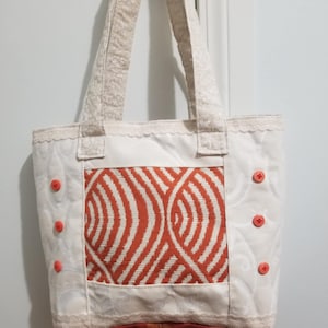 Sac fourre-tout, Sac à main, Sac de marché, Sac à main, Sac à main, Fait main, Orange