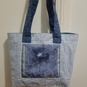 Sac fourre-tout à bandoulière, sac à main, sac de marché, cartable, sac à chaussures, sac à main, fait main, bleu, country