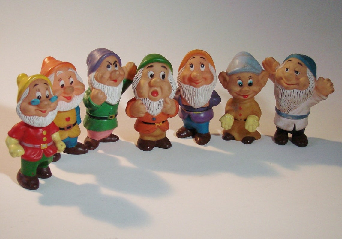 Seven Dwarf Dolls Walt Disney Productions made in Hong Kong | Etsy