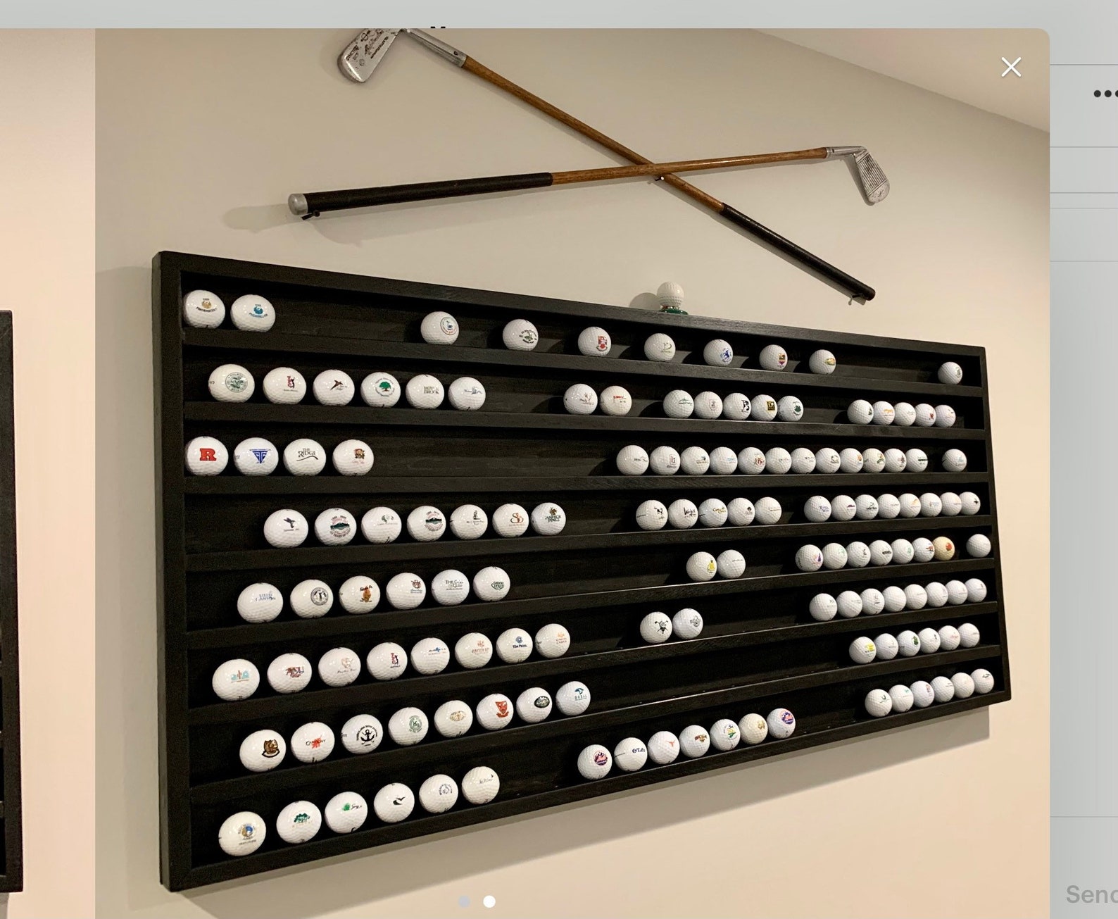 Golf Ball Display/holder Vertical Etsy