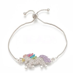 Set De Bijoux Licorne 3 Pièces - Collier, Bracelet, Bague Pour Fille, Cadeau Anniversaire