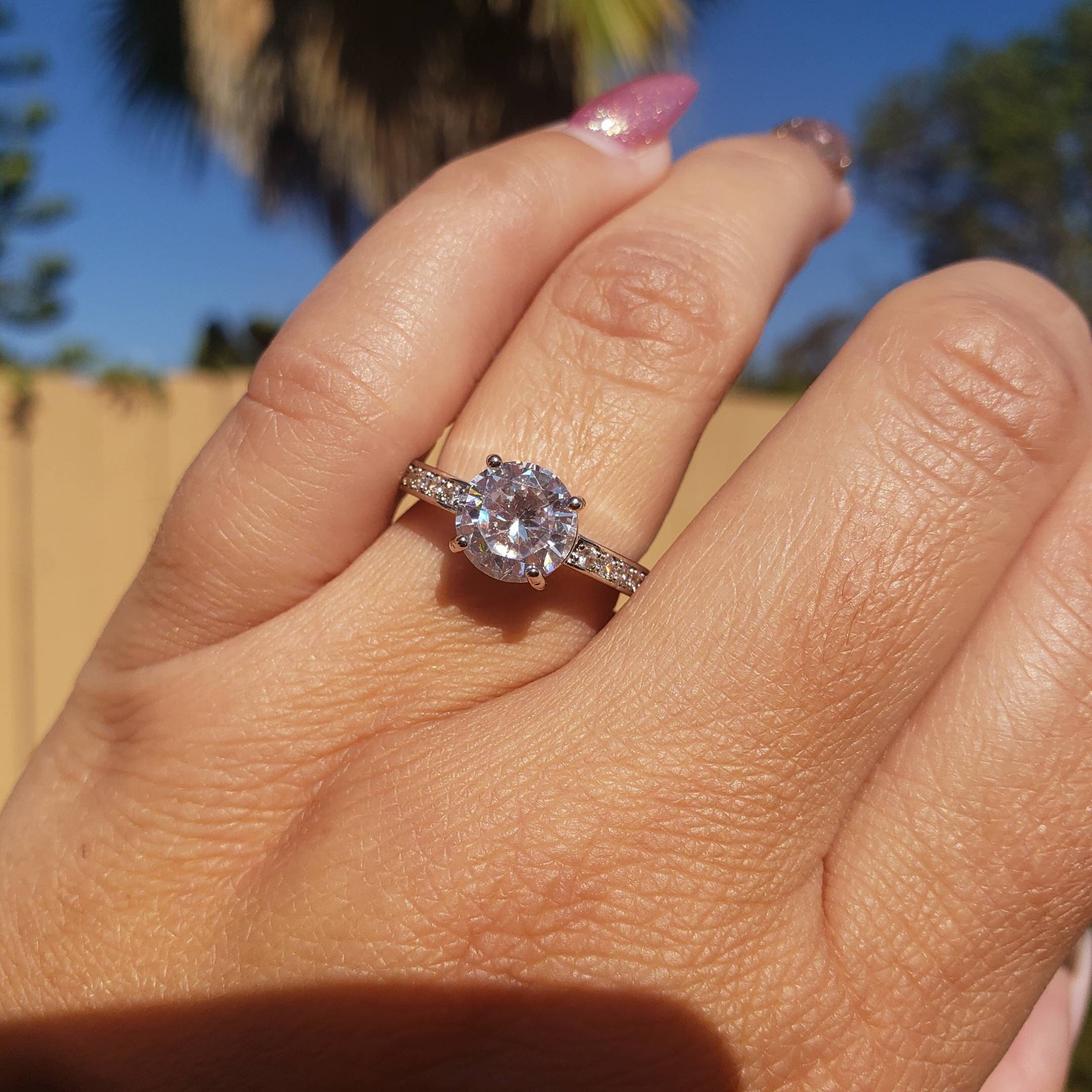2 carat cubic zirconia discount