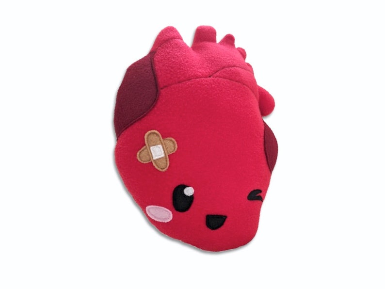 Heart toy plushie anatomical organ plush toy kawaii heart Etsy