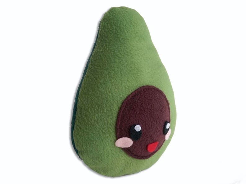 kawaii avocado plush