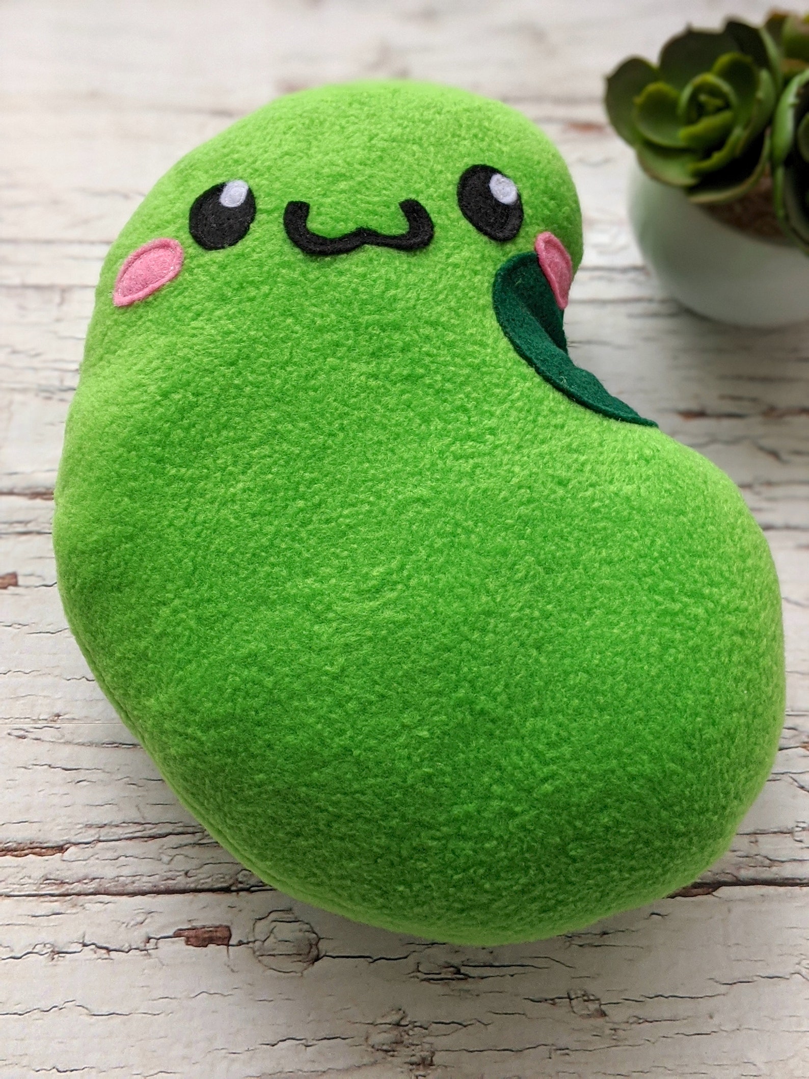 Bean Toy Plushie Lima Bean Plush Gift Bean Pillow Food Etsy