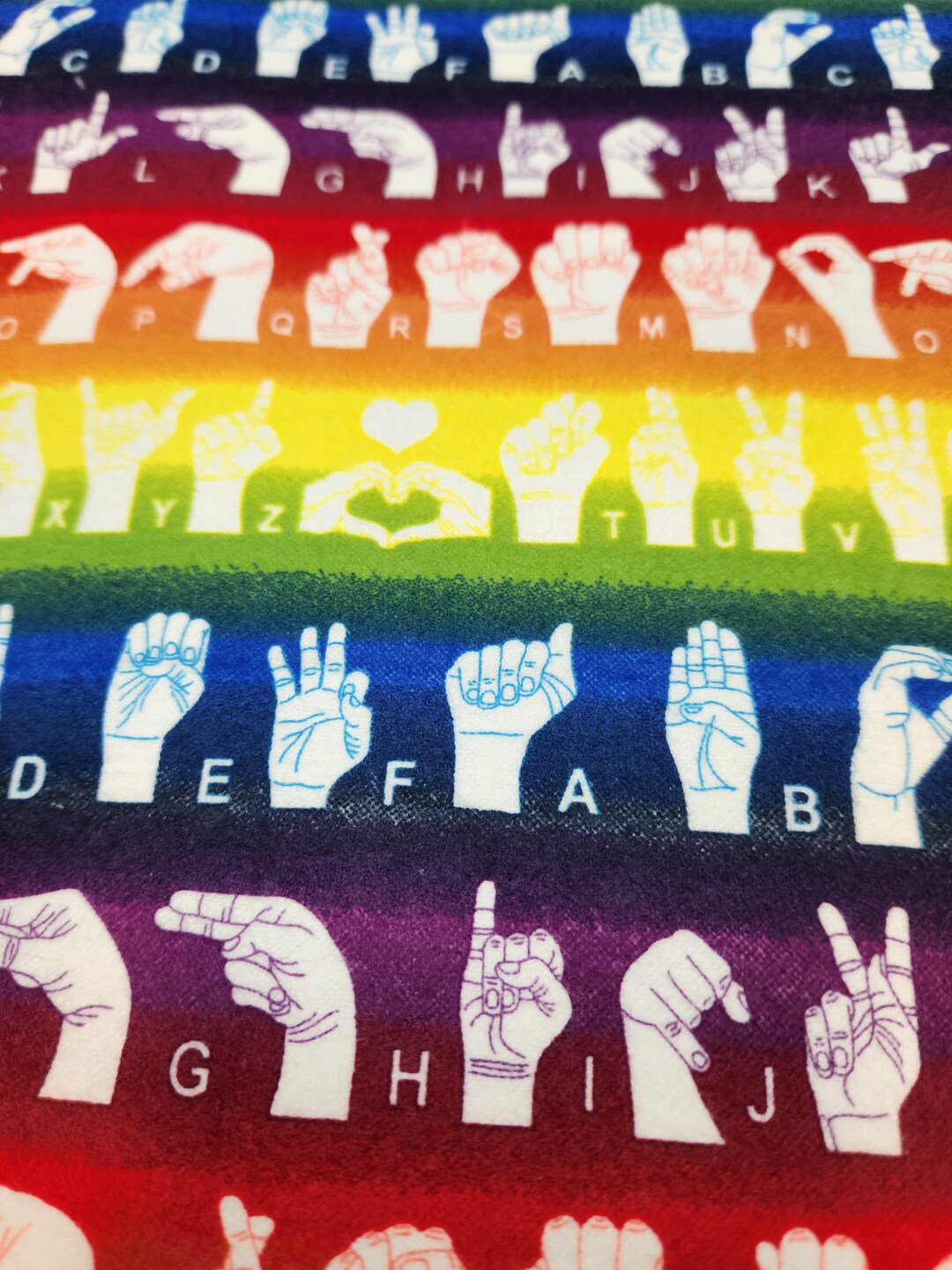 Sign Language Baby Blanket or Apron - Etsy
