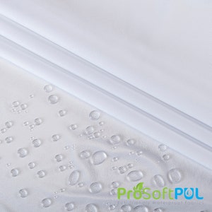 Explore White PUL Fabric 55” wide Polyurethane Laminated Knit