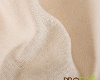 ProECO® Stretch-FIT Heavy Organic Cotton Jersey Silver Fabric (W-598) (W-568) (Made in USA, sold by the yard)
