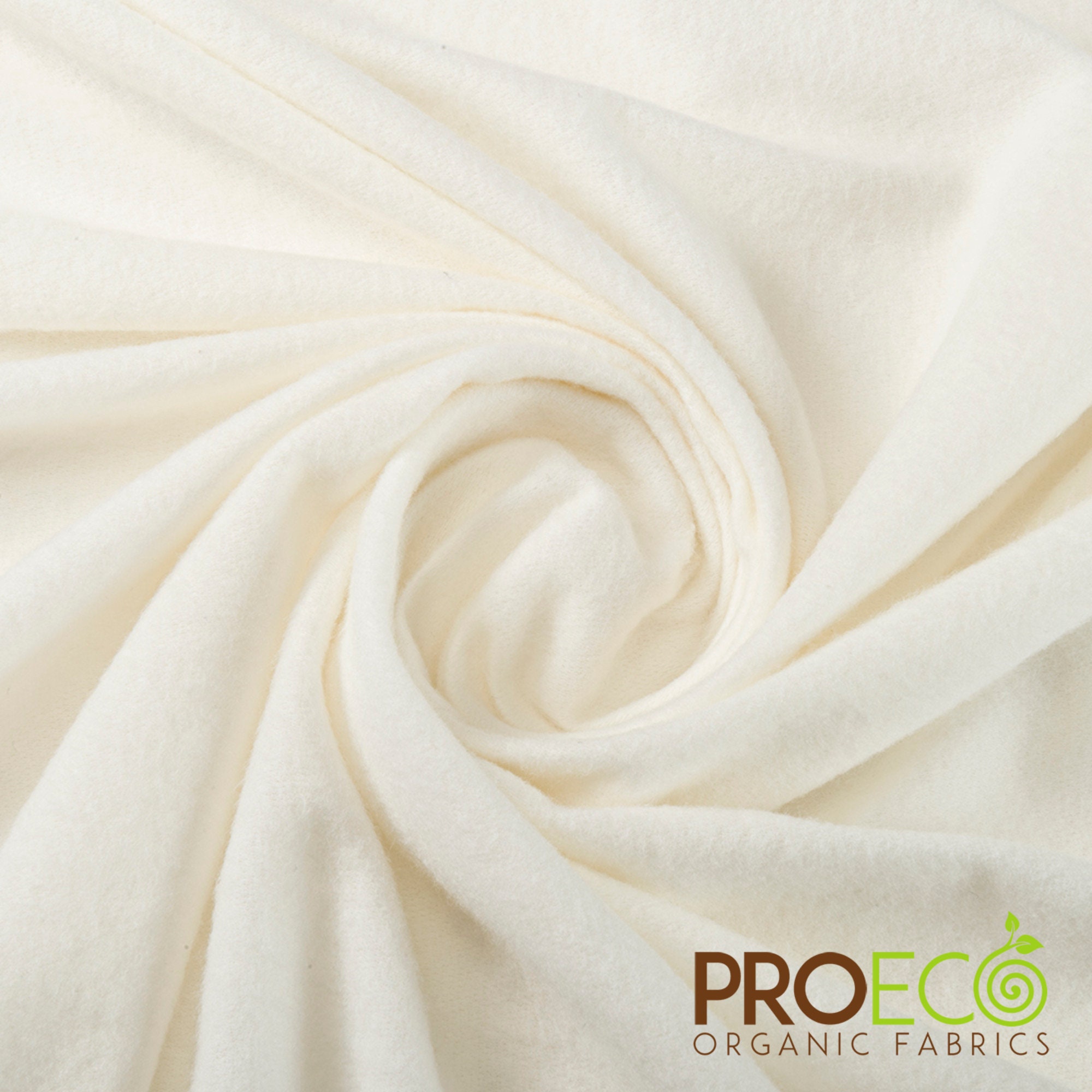 Proeco® Bamboo Lining Fleece Fabric W-255 W-286 natural, Sold by the Yard 