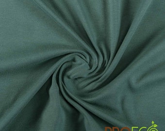 ProECO® Organic Cotton Interlock Silver Fabric (W-559) (W-420) (Made in USA, sold by the yard)