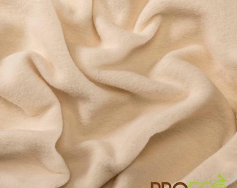 ProECO® Organic Cotton Fleece Silver Fabric (W-564) (W-244) (Made in USA, sold by the yard)