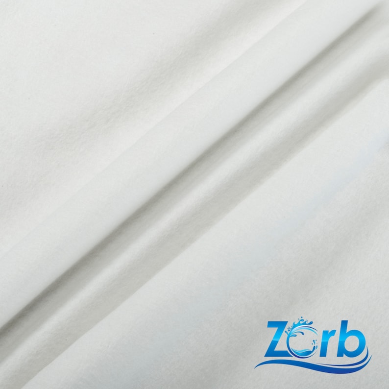 Zorb® Original Super Absorbent Fabric W-201 W-202 Made in USA Sold by Yard Absorbent Fabric Hypoallergenic Antimicrobial image 6