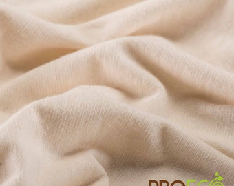 ProECO® Stretch-Fit Organic Cotton SHEER Jersey LITE Fabric (W-614) (Made in USA, sold by the yard)