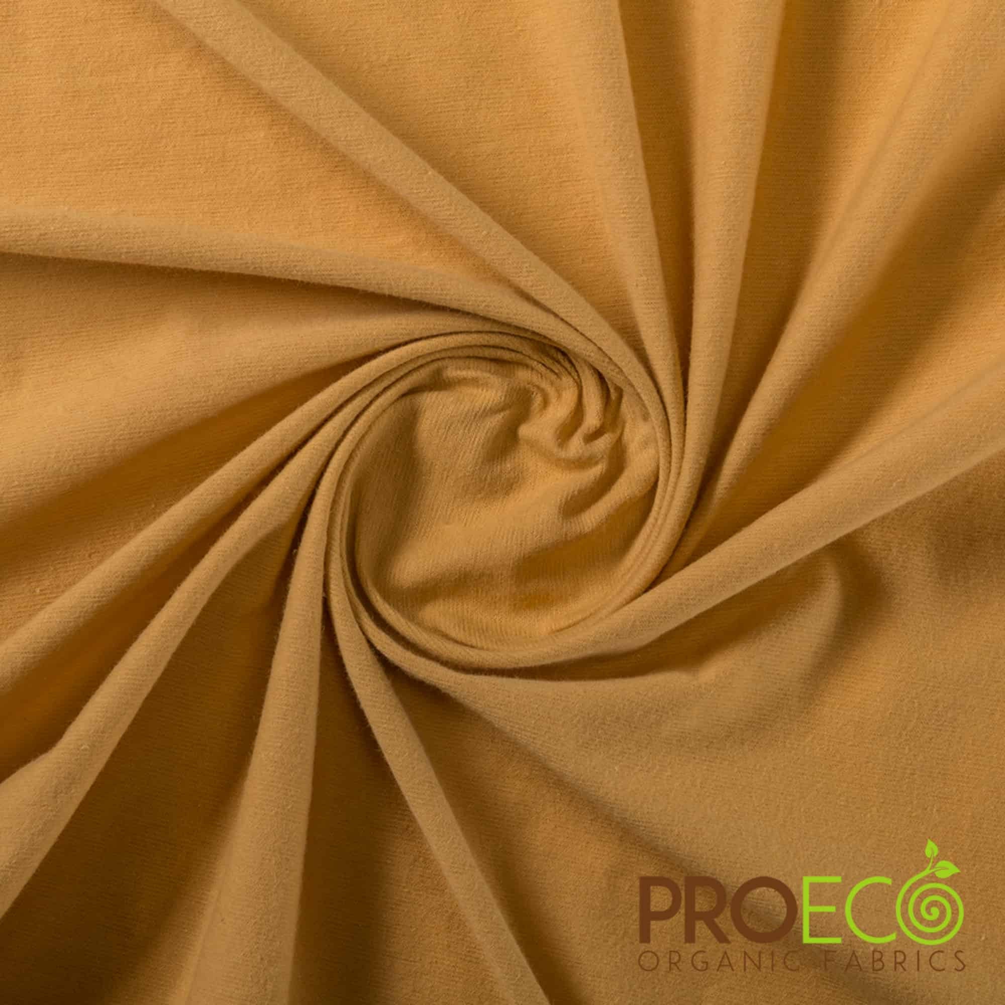 Buy Proeco® Stretch-fit Organic Cotton Jersey LITE Silver Fabric W-556 W-411  made in USA, Sold by the Yard Online in India 