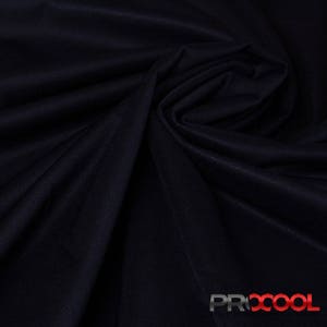 May include: Close-up of a dark blue fabric with a smooth, silky texture. The fabric is folded and draped, showcasing its drape and flow.