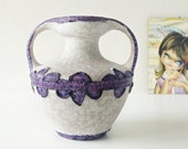 Purple and Pink Mid Century Amphora Vase by Marei, West German Pottery