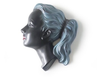 Masque Mural Cortendorf - Fille Blonde, Allemagne, Vintage/retro, Fait Main