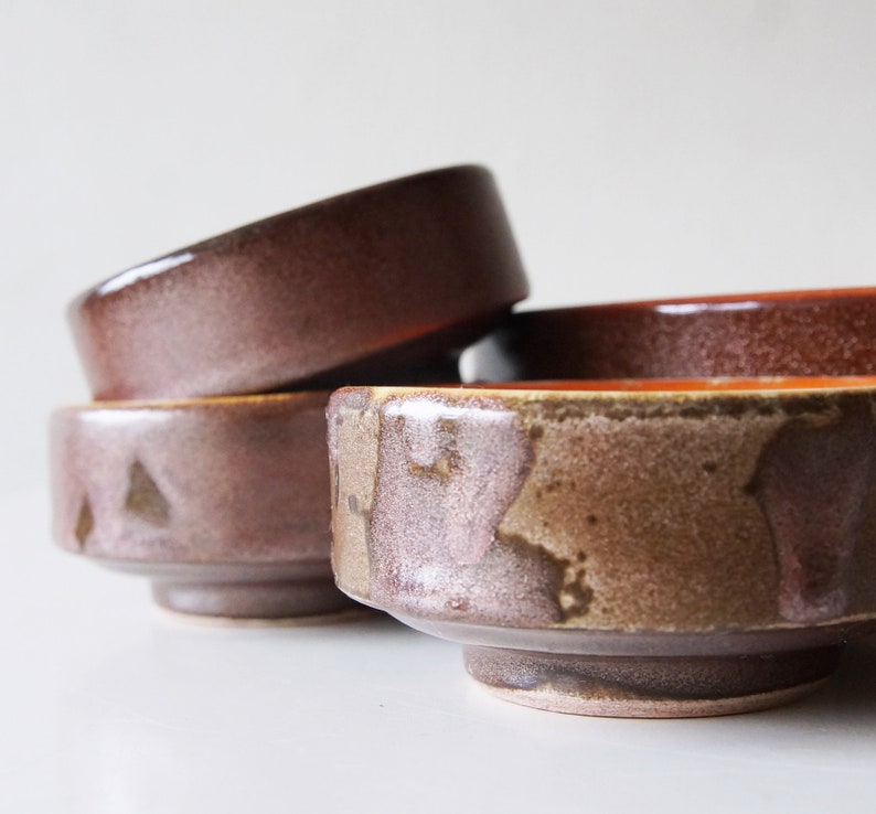 orangebronze Holland by Jan van Erp Mid Century bowl set