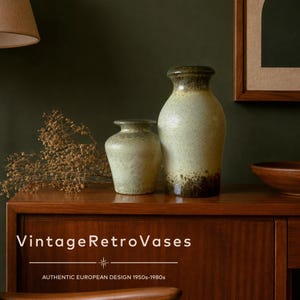 Scheurich, Pair of Mid Century Vases, West Germany Pottery | 1970s