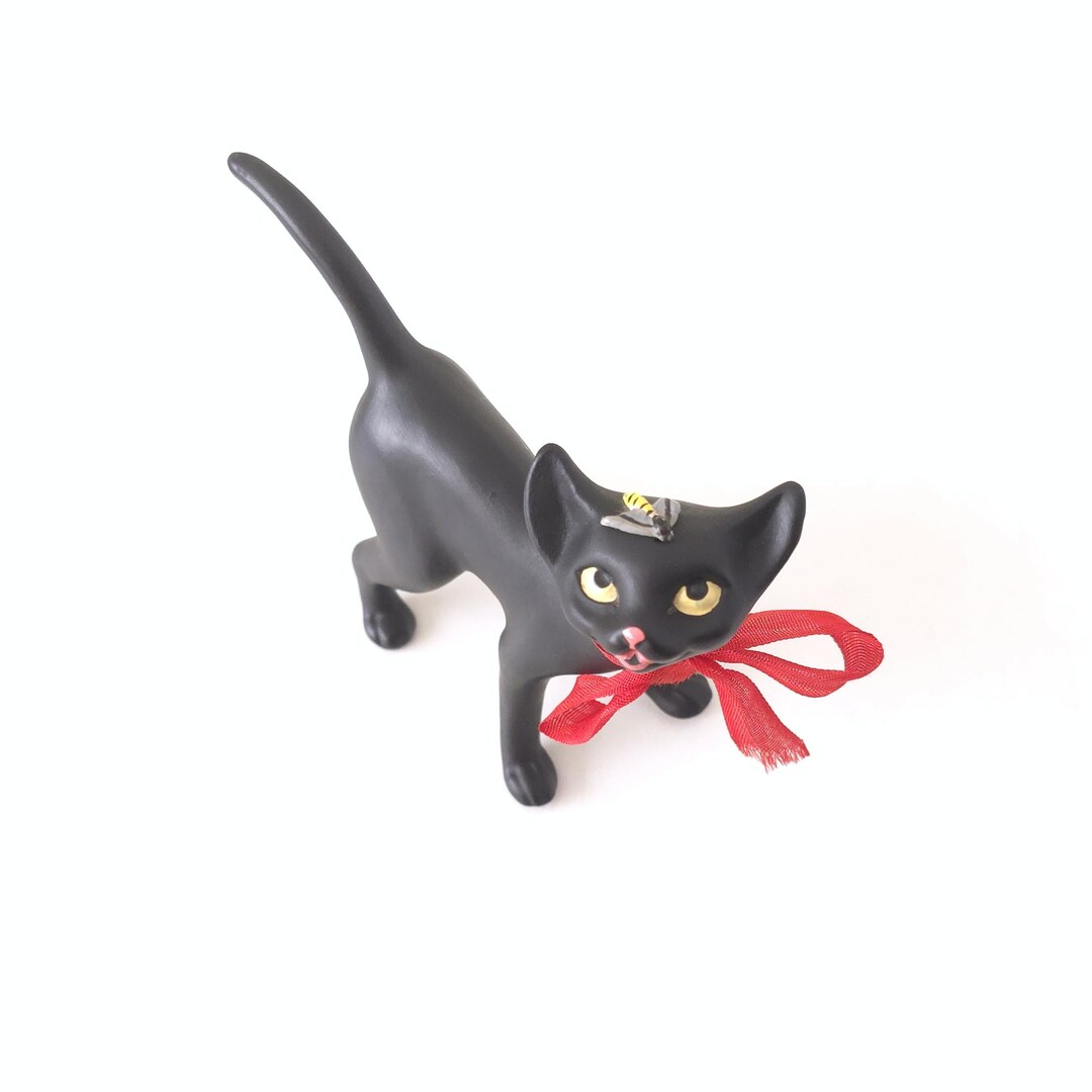コルテンドルフ陶器の猫の置物 l ミッドセンチュリー西ドイツ陶器