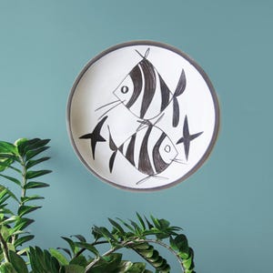 Mid Century Fish Wall Plate l Holland Ceramic Art, 1950s Decor