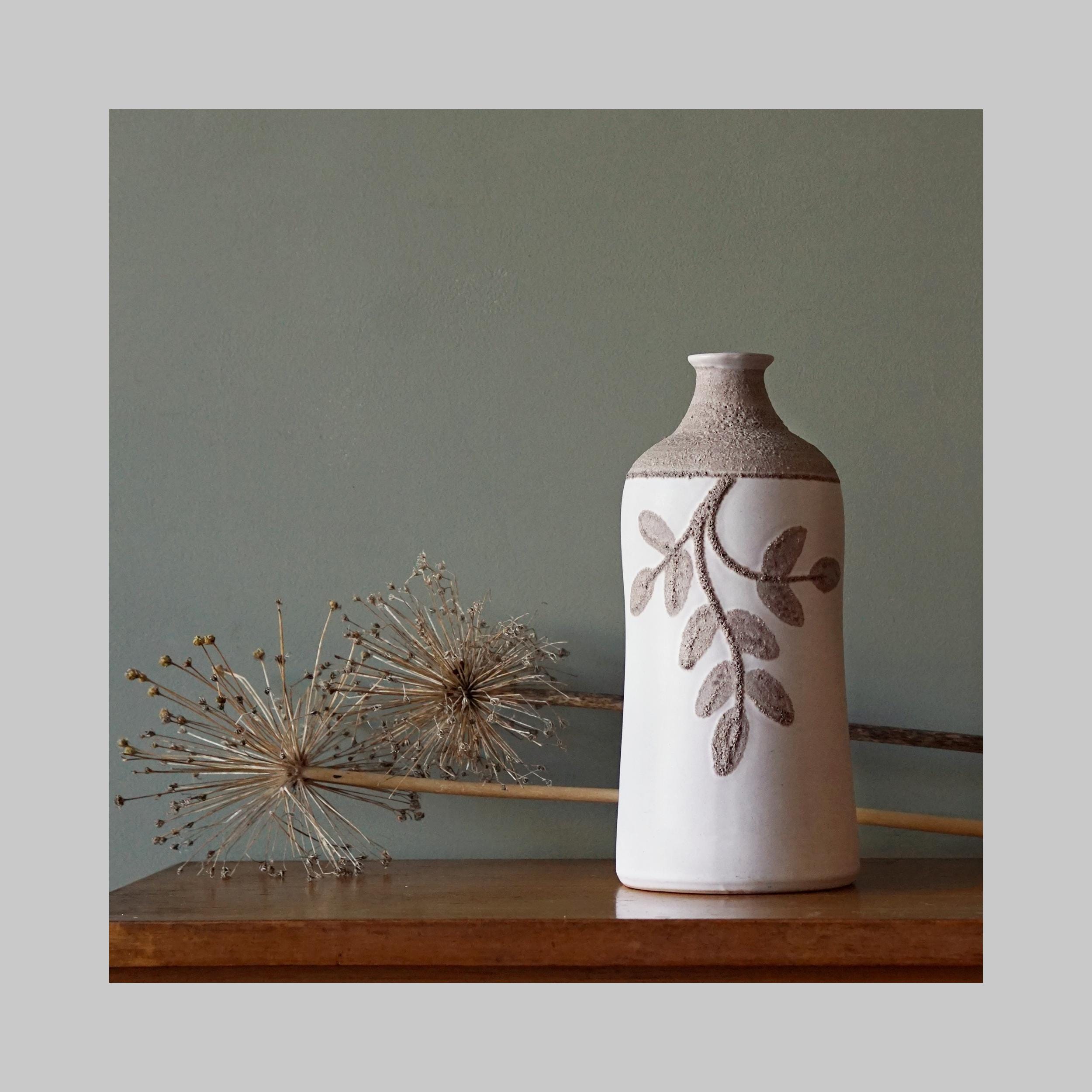 ストレラ 東ドイツ 花瓶 l ミッドセンチュリーモダン ホワイト