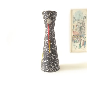 Hubert Bequet Vase – Speckled Atomic Design – Mid-Century, Belgien
