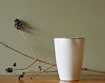 Ravelli Mid Century Vase •  White Modernist Triangular Ceramic, Holland