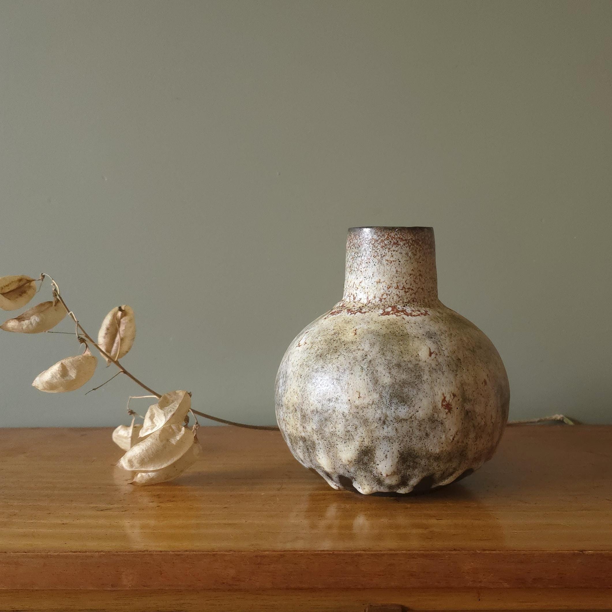 RuschaのFat Lava RUSCHA Mid Century Fat Lava Vase, West German Pottery - Etsy