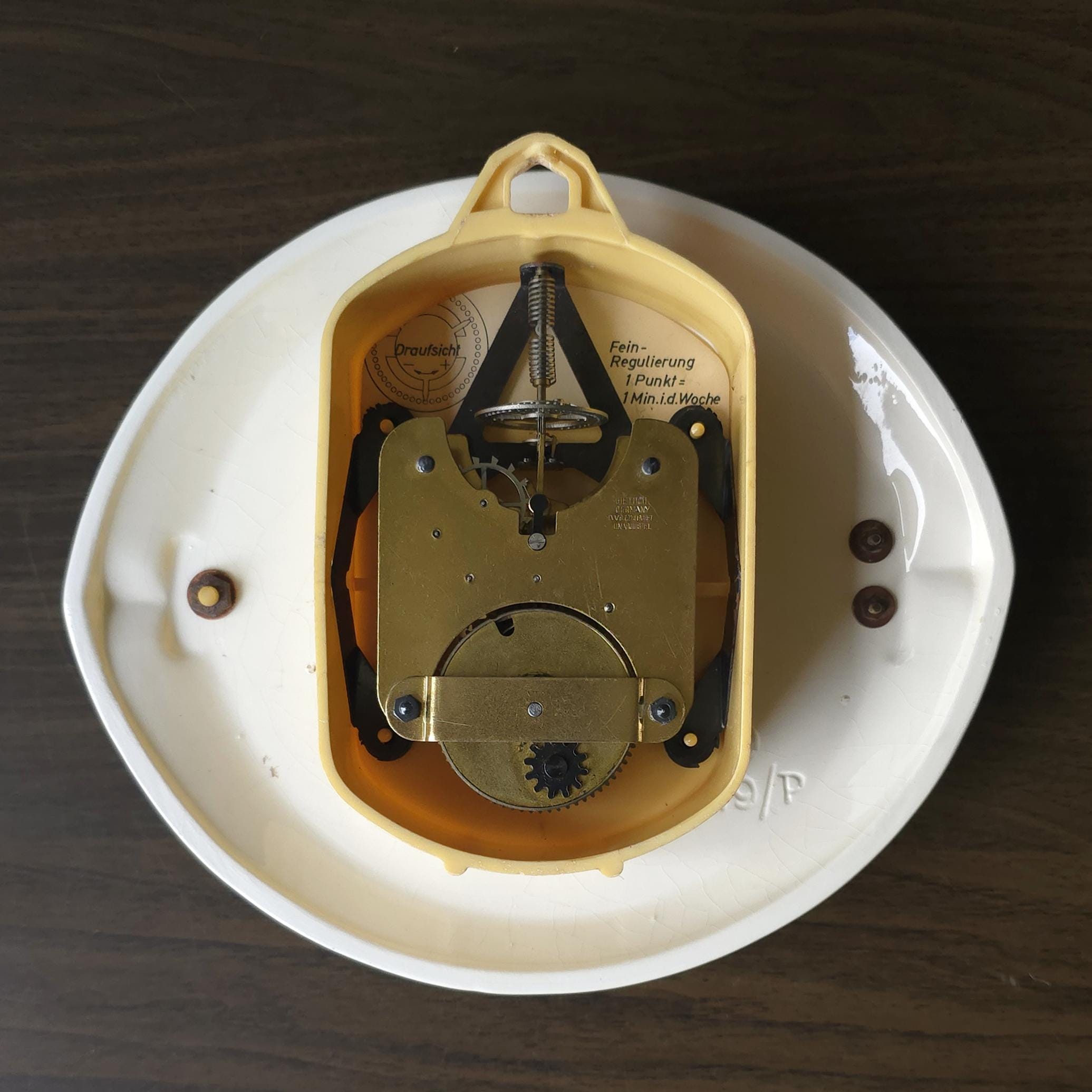 HETTICH, Yellow Mid Century Ceramic Wall Clock, West Germany - Etsy HETTICH, Yellow Mid Century Ceramic Wall Clock, West Germany - Etsy