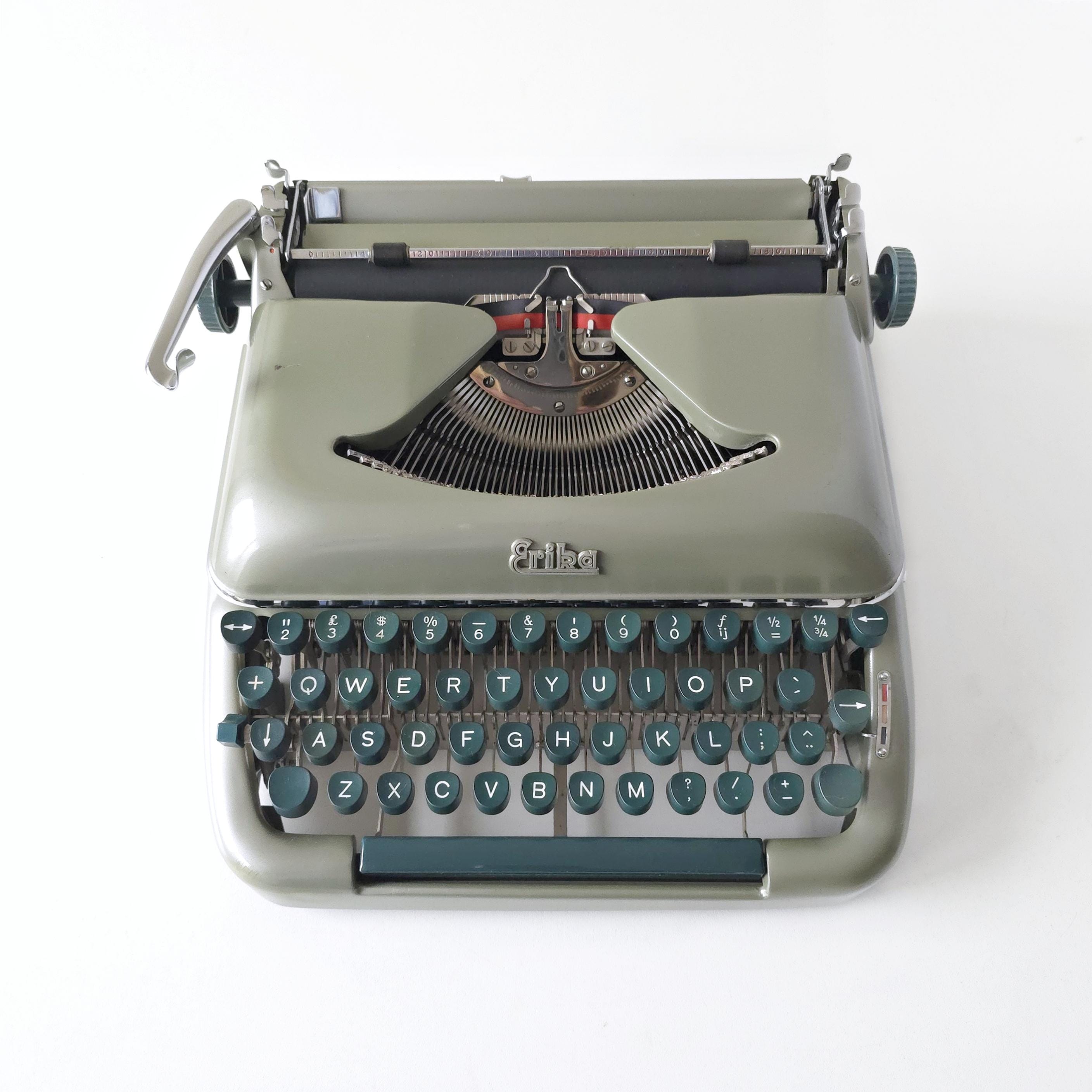 Erika Model 10 1960s Portable Typewriter L Serviced - Etsy