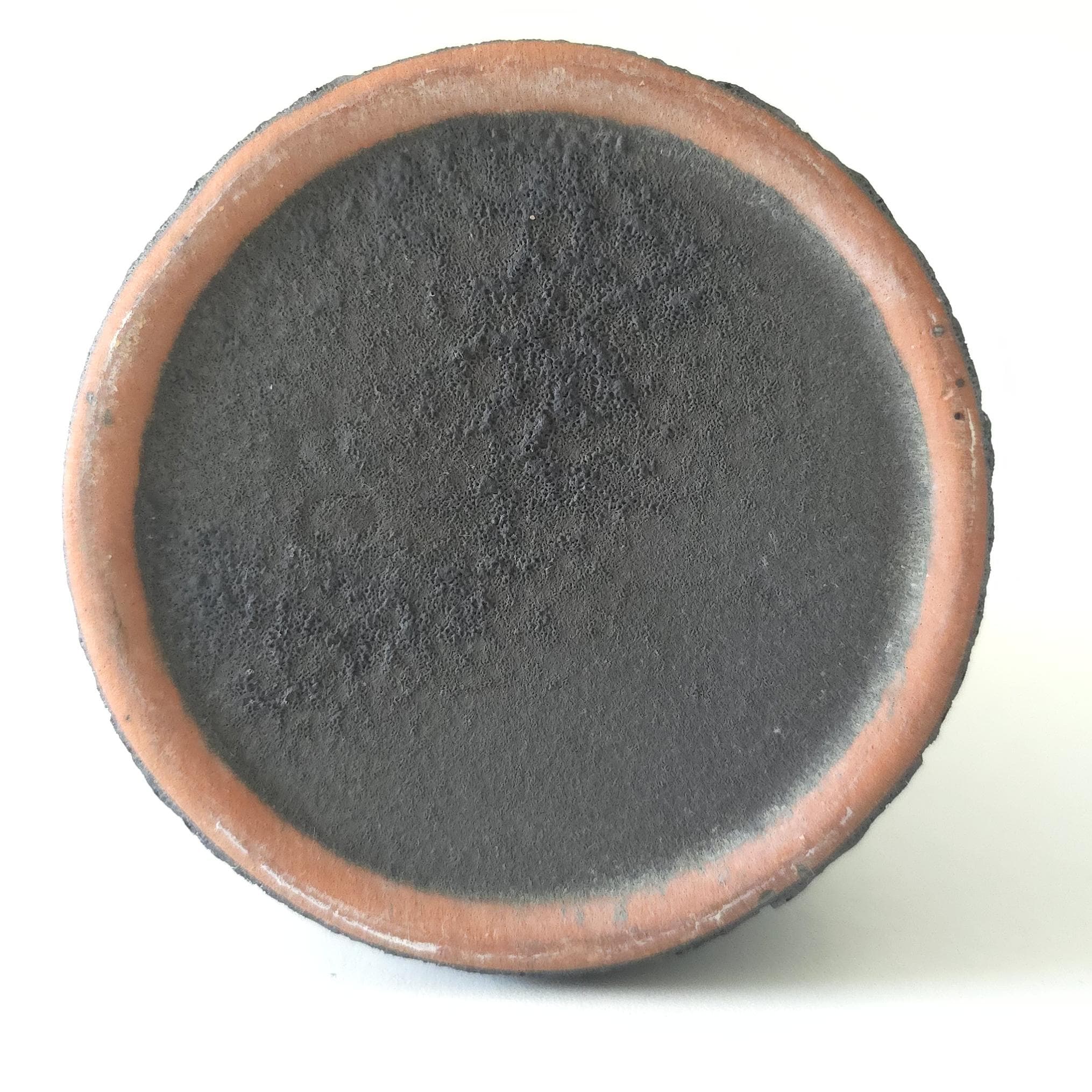 Marei Fat Lava 花瓶 l ミッドセンチュリー西ドイツ陶器、ブラック