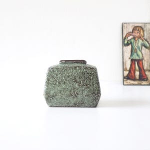 AFINA RIJNSBURG,  GreenMid Century Vase, Dutch Pottery