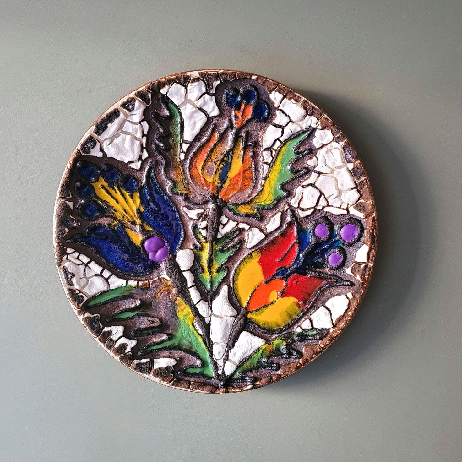 陶板 抽象ART vintage item VintageRetroVases - Etsy Hong Kong