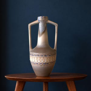 Wazon Marei Keramik Mid Century l z dwoma uchwytami - ceramika zachodnioniemiecka