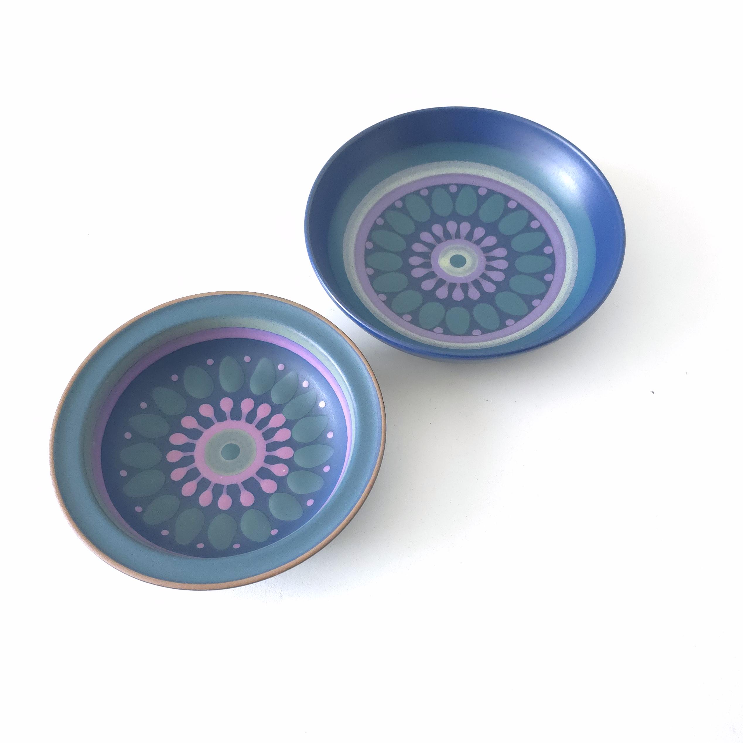 KMK Kupfermühle, Pair of Mid Century Bowls, Decor Viola, West