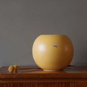 ASA SELECTION Yellow Post Modern Ball Vase, West German Pottery