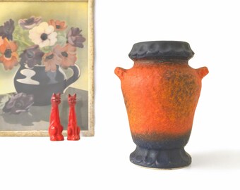 ヴィンテージ DÜMLER & BREIDEN Keramik ラージ オレンジ ファット溶岩