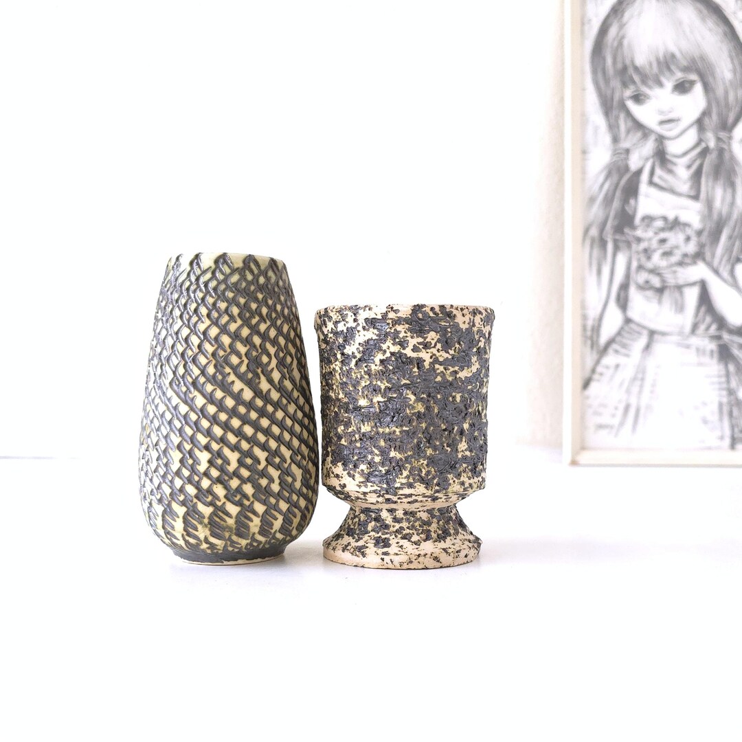 ミッドセンチュリーの白樺樹皮の花瓶2個セット、オランダ陶器 - Etsy 日本