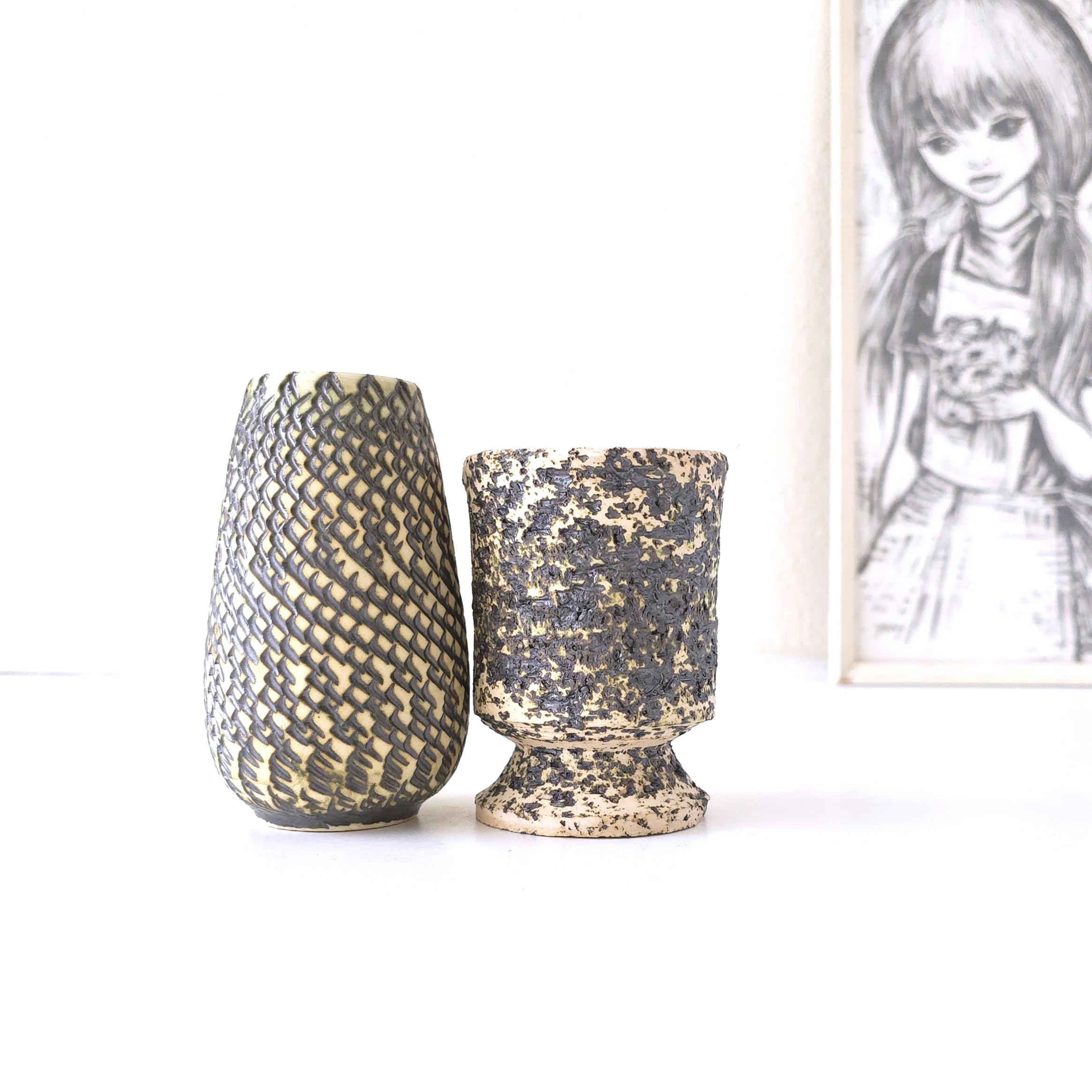 ミッドセンチュリーの白樺樹皮の花瓶2個セット、オランダ陶器 - Etsy 日本