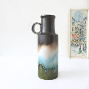 Scheurich Fat Lava Vase 401-28: West German Mid Century Pottery