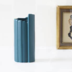 ASA Aqua Green Vintage Vase – 1980s West German Pottery – Modern Minimalist Ceramic – ASA Selection Germany