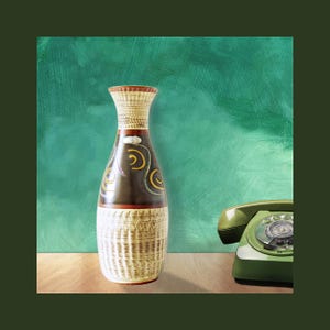 Bay Keramik Vase l 1960s West German Pottery, Mid-Century Modern Decor