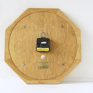 MEISTER ANKER, Large Wooden Mid Century Wall Clock, made in West Germany image 6