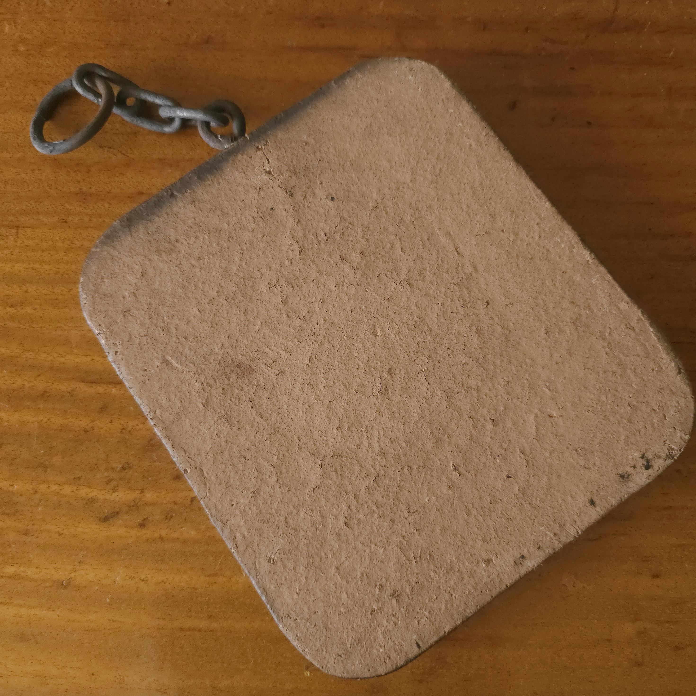 Ruscha Fat Lava Wall Plate With Chain L Mid Century West German